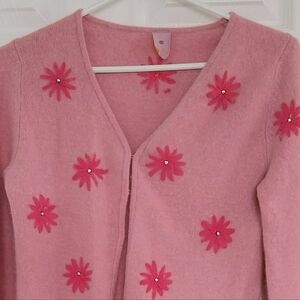 Beautiful Pink Floral Women's  Sweater